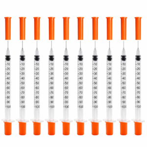 U-100 10 Pack Syringes, 30G 5/16" Individually Wrapped
